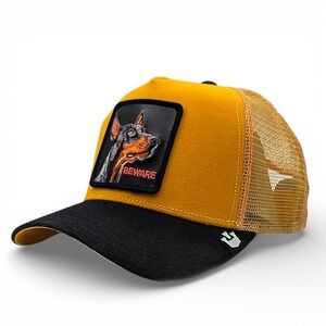 Goorin Bros The Farm Beware Guard Dog Trucker Hat‎ Adjustable Snapback NEW
